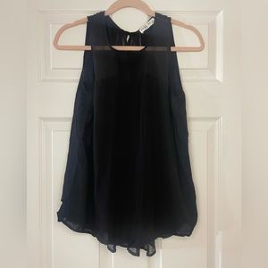 Abercrombie & Fitch Mixed Fabric Tank Top